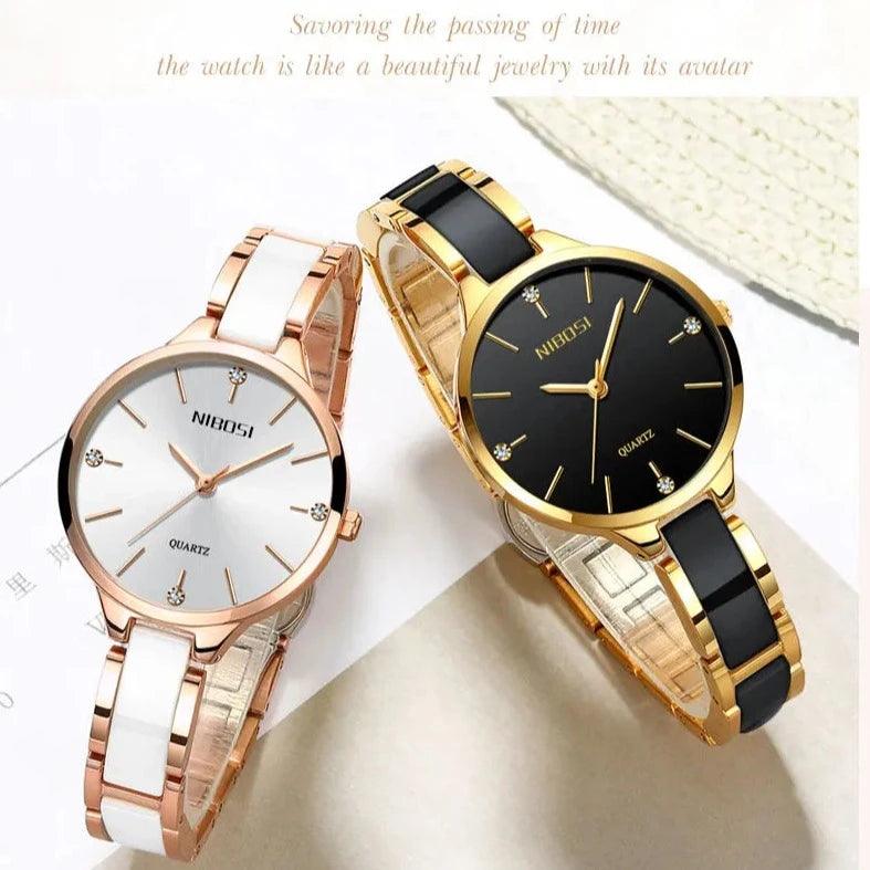 Quartz Luxury Women Simple Watch GSWA56 Creative Ceramic Band - Touchy Style