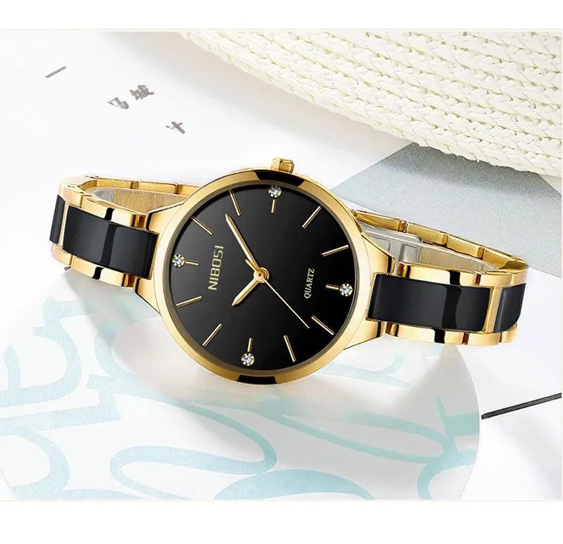 Quartz Luxury Women Simple Watch GSWA56 Creative Ceramic Band - Touchy Style