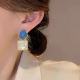 RB335 Irregular Sweet Drop Earrings: Fine Resin Charm Jewelry with Fashion Flair - Touchy Style .