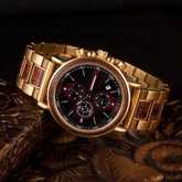 S18 Simple Wooden Watch: Stylish Chronograph for Men - Touchy Style