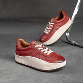 SA319 Comfortable Leather Sneakers: Fashionable Women&