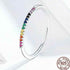 Trendy Simple Colorful Life 925 Sterling Silver Ring Charm Jewelry 