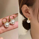 Simple Metal Round Drop Earrings Charm Jewelry ECJTXY41 - Touchy Style