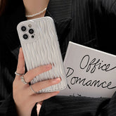 Simple Water Ripple Pattern Cute Phone Cases For iPhone 11 12 13 14 Pro Max XS XR X - Touchy Style