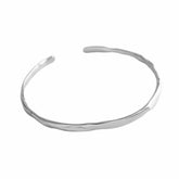 Simple White Shellfish Bracelets Charm Jewelry SOS33 Metal Geometric Open Bangle - Touchy Style