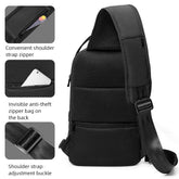 Small Black Cool Backpack CBFMTY38 For Men Shoulder Bag Crossbody Bag - Touchy Style