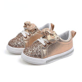 Soft Glitter Toddler Girls Sneakers with Crystal - TH346 Baby Kids Casual Shoes - Touchy Style .