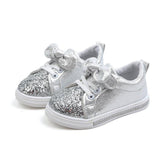 Soft Glitter Toddler Girls Sneakers with Crystal - TH346 Baby Kids Casual Shoes - Touchy Style .