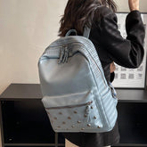 Soft Leather School Bags - Teenager Cool Backpack WV100 - Touchy Style