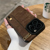 Soft Leather Wristband Cute Phone Cases For iPhone 15 14 11 13 12 Pro XS Max X XR 7 8 Plus - Touchy Style