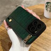 Soft Leather Wristband Cute Phone Cases For iPhone 15 14 11 13 12 Pro XS Max X XR 7 8 Plus - Touchy Style