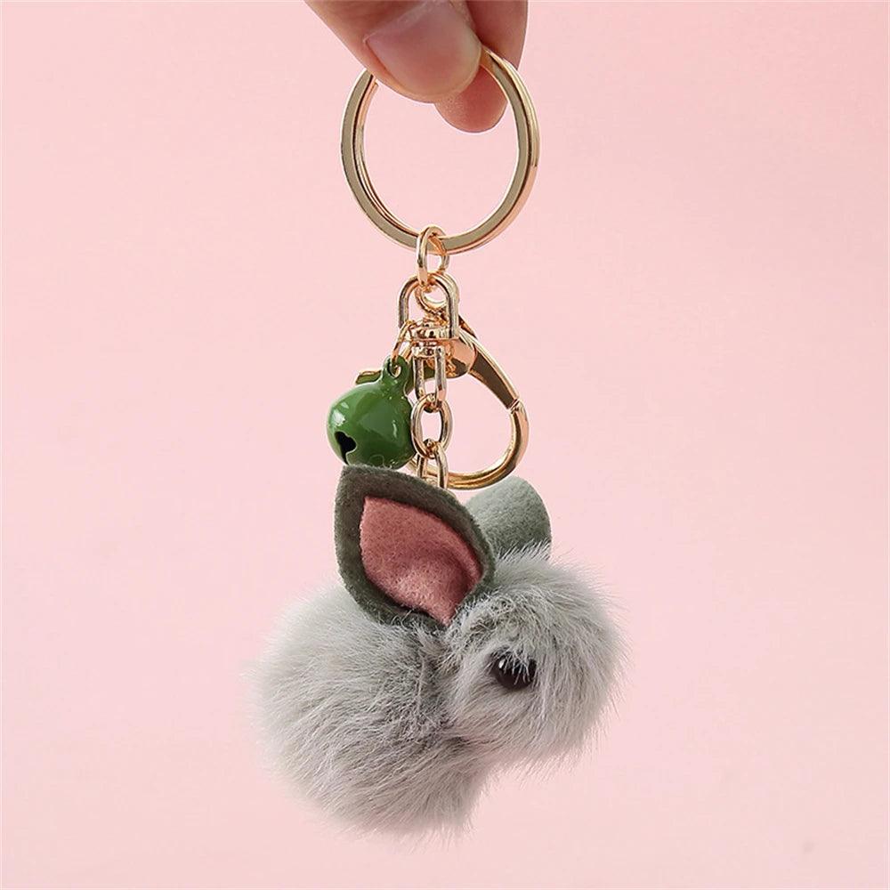 SP010 Unique Keychains - Plush Doll Strawberry, Rabbit, Teddy Pattern - Touchy Style