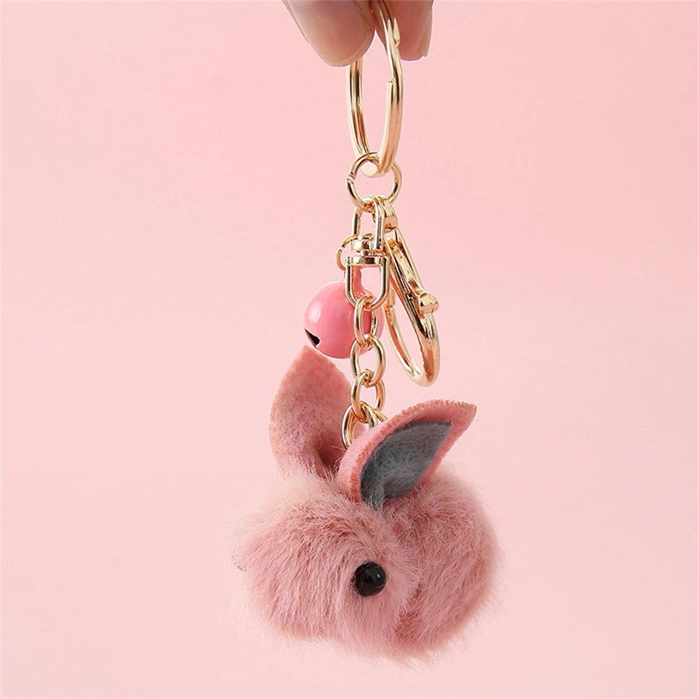 SP010 Unique Keychains - Plush Doll Strawberry, Rabbit, Teddy Pattern - Touchy Style