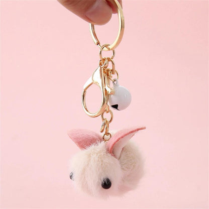 SP010 Unique Keychains - Plush Doll Strawberry, Rabbit, Teddy Pattern - Touchy Style