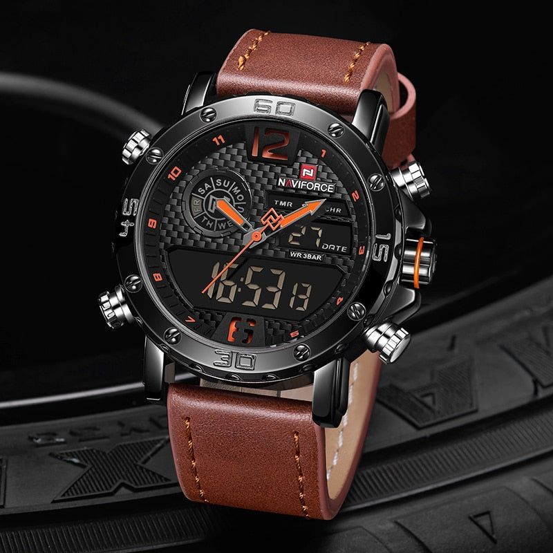 Sports Leather Waterproof Quartz - Simple Watch RX426 - Touchy Style