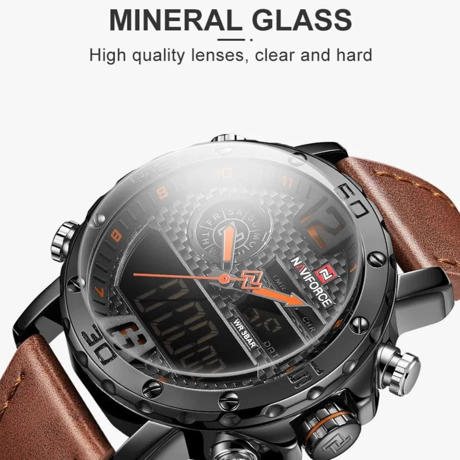 Sports Leather Waterproof Quartz - Simple Watch RX426 - Touchy Style