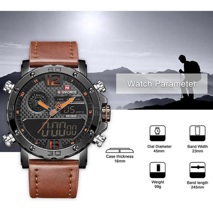 Sports Leather Waterproof Quartz - Simple Watch RX426 - Touchy Style