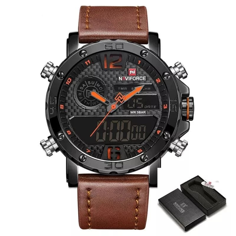 Sports Leather Waterproof Quartz - Simple Watch RX426 - Touchy Style