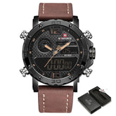 Sports Leather Waterproof Quartz - Simple Watch RX426 - Touchy Style