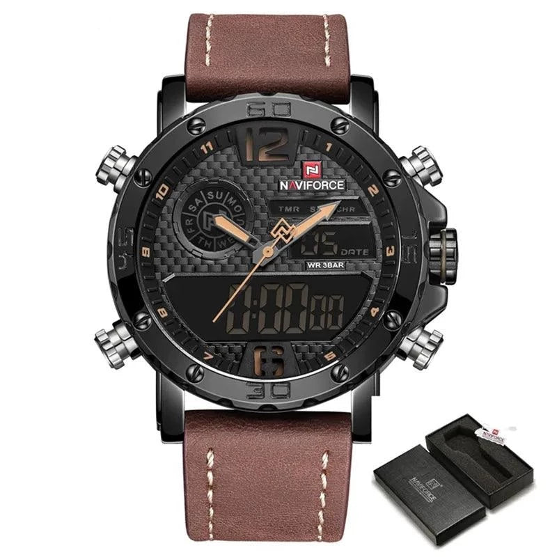 Sports Leather Waterproof Quartz - Simple Watch RX426 - Touchy Style