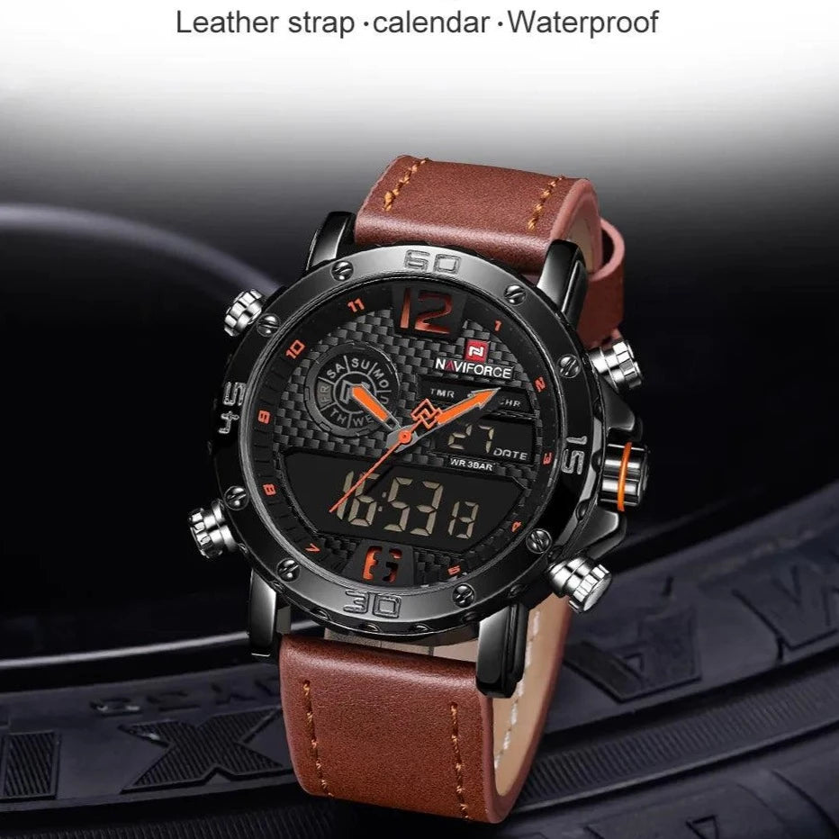 Sports Leather Waterproof Quartz - Simple Watch RX426 - Touchy Style