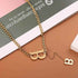 Stainless Steel Short Necklaces Charm Jewelry NCJSO52 Classic B Letter - Touchy Style