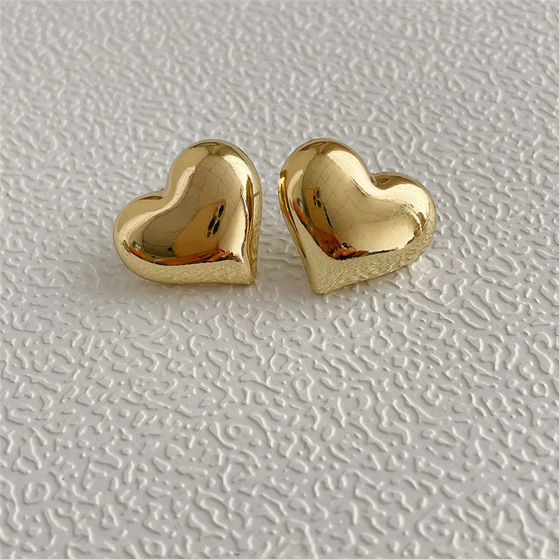 Stud Earrings Charm Jewelry - Asymmetric Heart Fashion - A6610 - Touchy Style