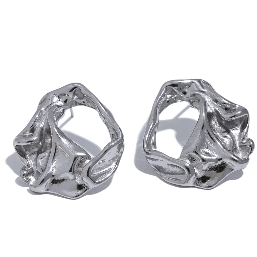 Stud Earrings Charm Jewelry - Stainless Steel - Geometric - YH1477A - Touchy Style