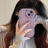 Stylish Lattice Fabric Cute Phone Cases for iPhone 14, 13, 12, 11 Pro Max and 14 Plus - Touchy Style .