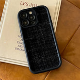 Stylish Lattice Fabric Cute Phone Cases for iPhone 14, 13, 12, 11 Pro Max and 14 Plus - Touchy Style