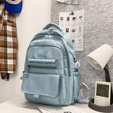 Stylish Nylon School Bag - College Cool Backpack WV120 - Touchy Style .