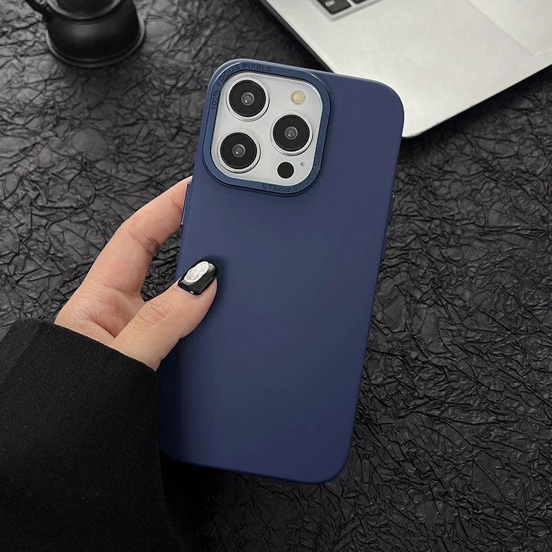 Blue trendy iPhone 14 Pro case