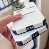 Stylish White Cute Phone Case for iPhone 14, 13, 12, 11 Pro Max, Mini, 6, 7, 8 Plus, X, XS, XR: Simple Expression - Touchy Style .