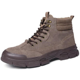 Suede Cowhide Work Safety Boots-anti Smashing Men&