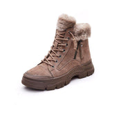 Suede Leather Boots - Women&