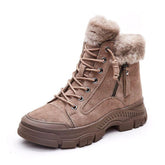 Suede Leather Boots - Women&