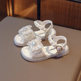 Sweet Bow Sequins Sandals for Girls: G05071 Bling Children&