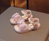 Sweet Bow Sequins Sandals for Girls: G05071 Bling Children&