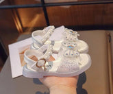 Sweet Bow Sequins Sandals for Girls: G05071 Bling Children&