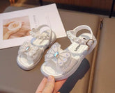 Sweet Bow Sequins Sandals for Girls: G05071 Bling Children&