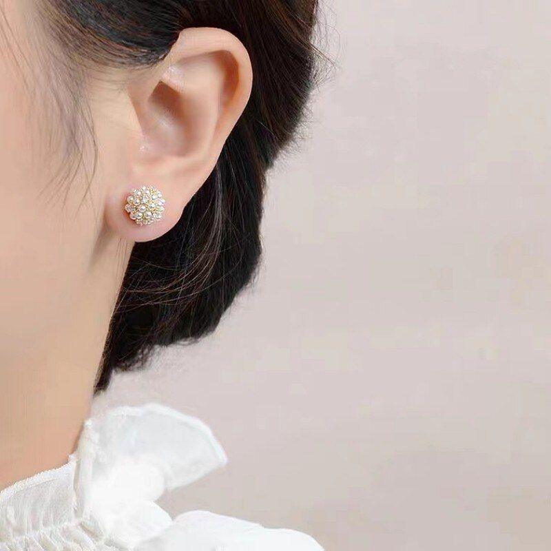 Sweet Fine Pearl Stud Earrings Charm Jewelry EM339 - Touchy Style