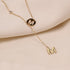 Titanium Steel Necklaces Charm Jewelry NCJTXY30 Simple M Letter Short Chain - Touchy Style