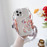 Transparent Cat Bear Cute Phone Cases For iPhone 16, 15, 14, 13, 11, 12 Pro Max, XS, X, XR, 8, 7 Plus - Touchy Style