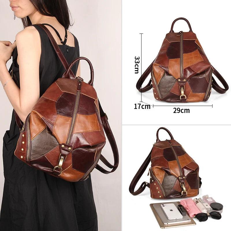 TSB111 Cool Backpacks - Vintage Leather, Travel, Shoulder Bags - Touchy Style