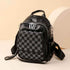 TSB118 Cool Backpacks - Leather Small Bags - Checkerboard Pattern - Touchy Style