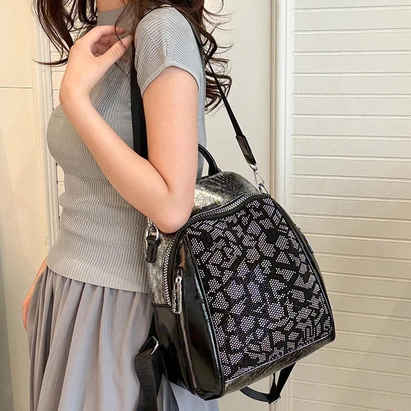 TSB121 Cool Backpacks - Soft, Leather, Waterproof, Bags - Preppy Style - Touchy Style