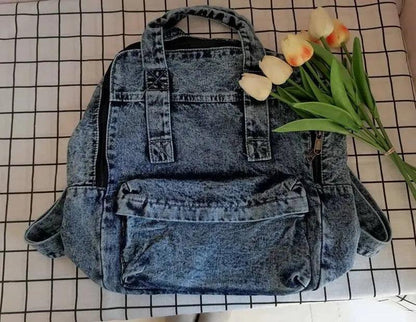 TSB21 Cool Backpacks - Denim College Bags for Teenager Girls - Touchy Style