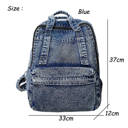 TSB21 Cool Backpacks - Denim College Bags for Teenager Girls - Touchy Style