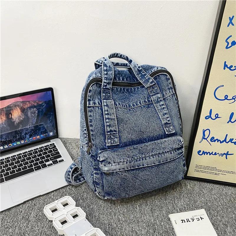 TSB21 Cool Backpacks - Denim College Bags for Teenager Girls - Touchy Style