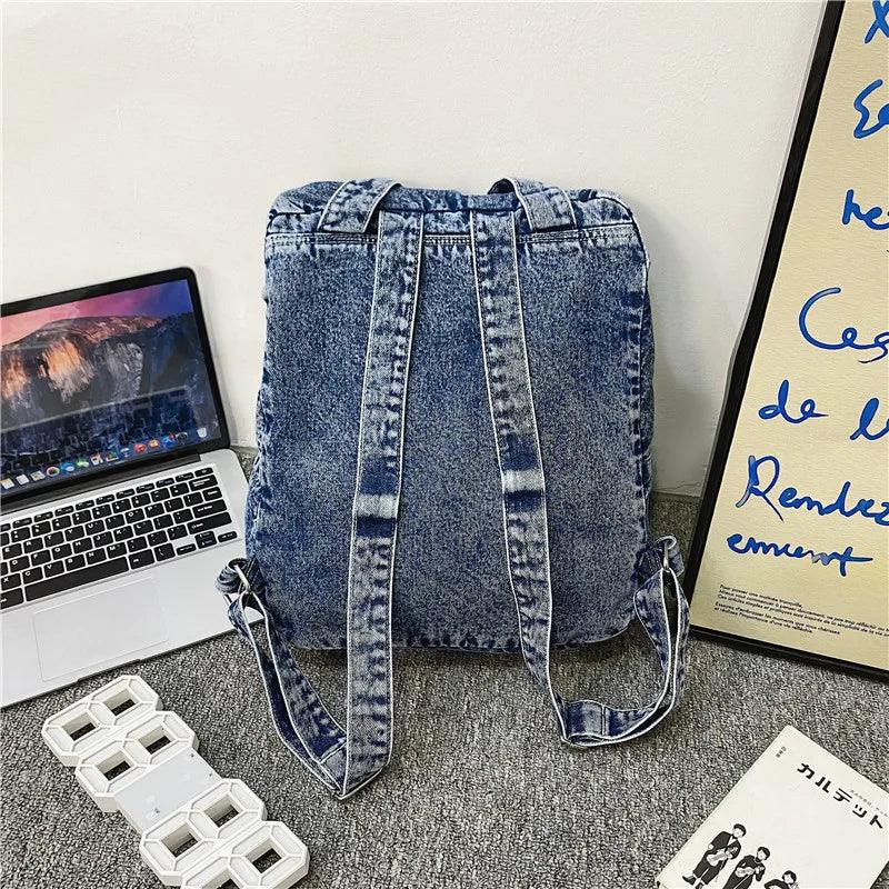 TSB21 Cool Backpacks - Denim College Bags for Teenager Girls - Touchy Style